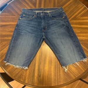 Levi's Blue Jean Shorts Distressed Cut-Off Style